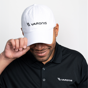 Show details for Relaxed Golf Cap Varonis Logo (White)
