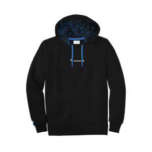 Show details for Hoodie w Pattern Lining (Black)