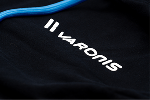 Show details for Hoodie w Pattern Lining (Black)