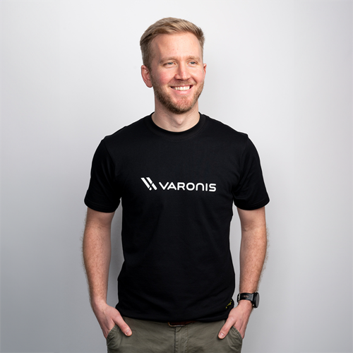 Show details for Varonis Logo T Shirt Unisex (Black)